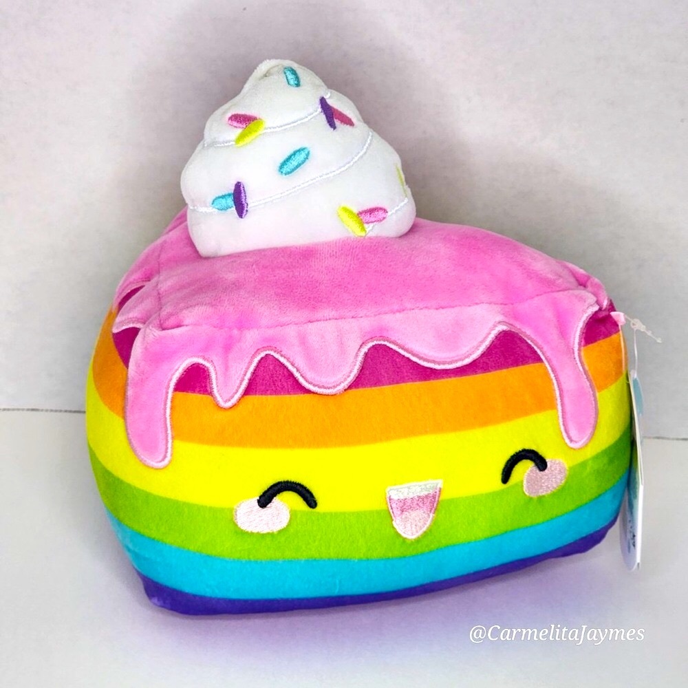 DESSA 🌈🎂 Rainbow Cake Slice OG HTF Original Squishmallows By Kellytoy NWT ☆PC☆
